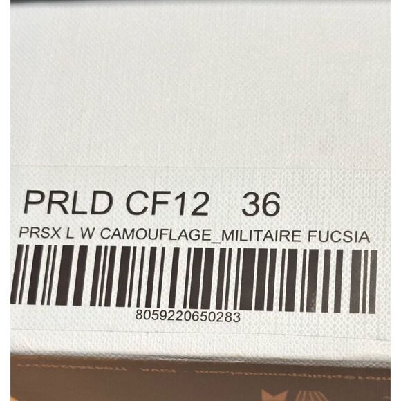 PHILIPPE MODEL Paris X Sneaker in camouflage green and pink NWB Size 36/6 - Picture 14 of 14